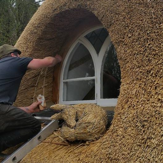 cornwall cob thatched roof